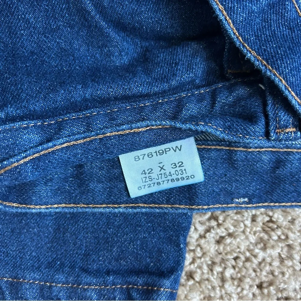 Men’s Rustler Dark Wash Denim Regular Fit Jeans Size 42x32 |C65 - Picture 5 of 12